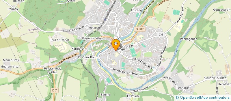 localisation de l'entreprise SARL LA VACHE FOLK à CHATEAULIN