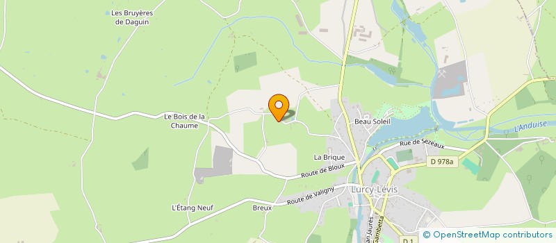 localisation de l'entreprise SARL LA VALLEE  LURCY-LEVIS