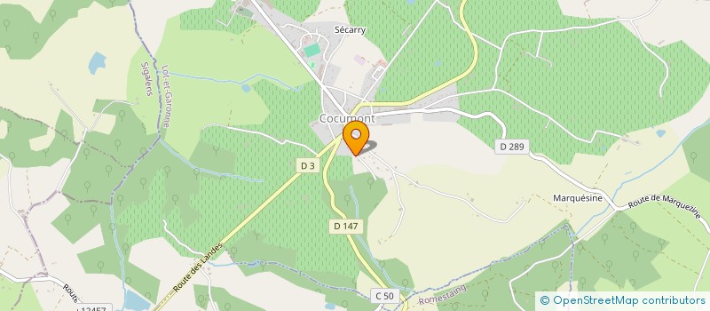 localisation de l'entreprise SARL LABAILS TRANSPORTS à COCUMONT