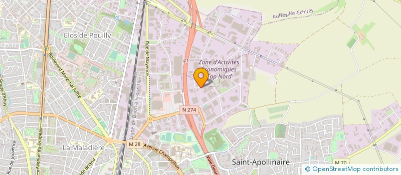localisation de l'entreprise SARL LABEAUNE à SAINT-APOLLINAIRE