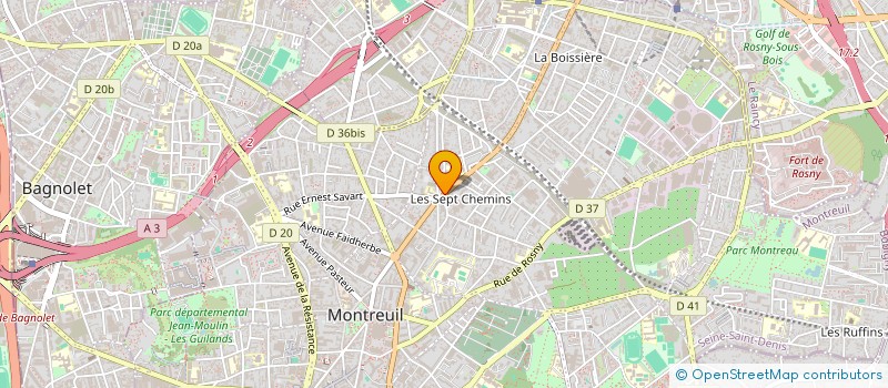 localisation de l'entreprise SARL LABEL AUTO à MONTREUIL
