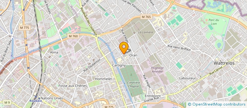 localisation de l'entreprise SARL LABEL POSE à ROUBAIX