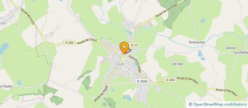 localisation de l'entreprise SARL LABIAULE SABATIER à GIAT