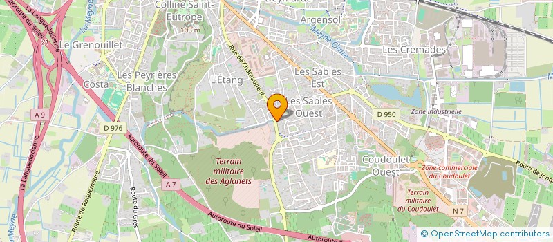 localisation de l'entreprise SARL LABORATOIRE AUDIBERT à ORANGE