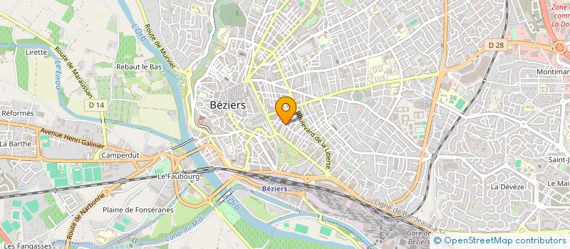 localisation de l'entreprise SARL LABOUCARIE à BEZIERS