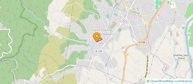 localisation de l'entreprise SARL LABROT à ST ETIENNE DE FONTBELLON
