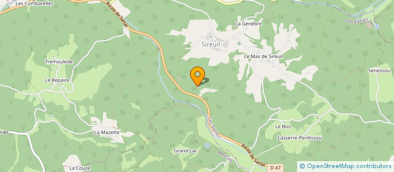 localisation de l'entreprise SARL LACOSTE  LES EYZIES