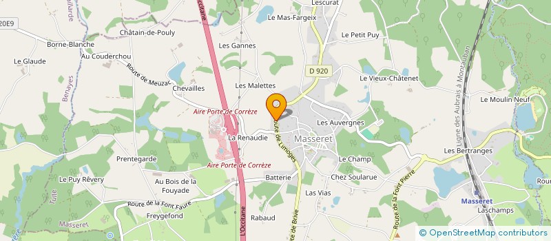 localisation de l'entreprise SARL LACOSTE ET FILS à MASSERET
