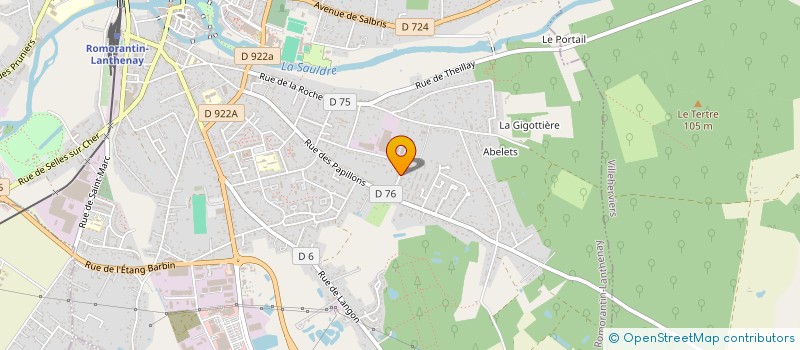 localisation de l'entreprise SARL LACOUR  ROMORANTIN-LANTHENAY