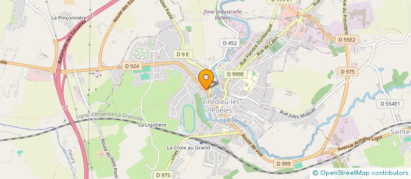 localisation de l'entreprise SARL LADROUE  VILLEDIEU-LES-POELES-ROUFFIGNY