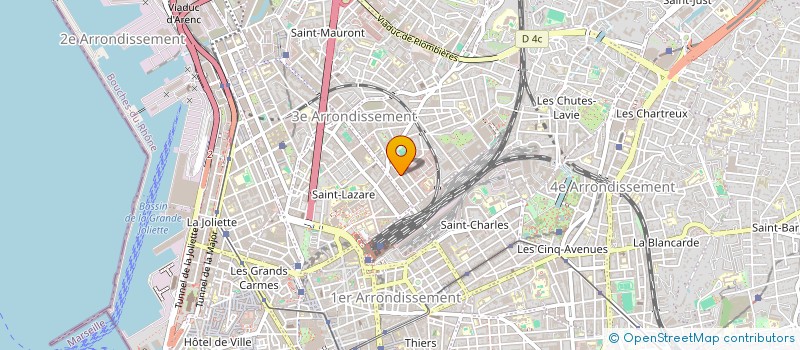 localisation de l'entreprise SARL LAF CONSTRUCTION  MARSEILLE