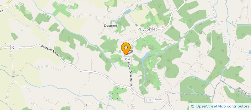 localisation de l'entreprise SARL LAFLORENTIE  PUYCORNET