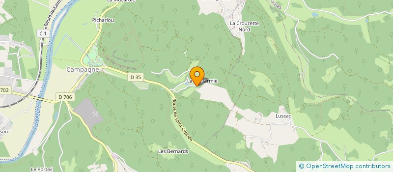 localisation de l'entreprise SARL LAFON, SEBASTIEN  SAINT-AVIT-DE-VIALARD