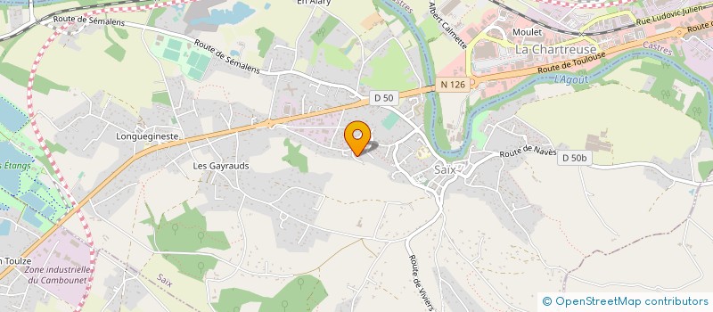 localisation de l'entreprise SARL  LAGARDE  SAIX