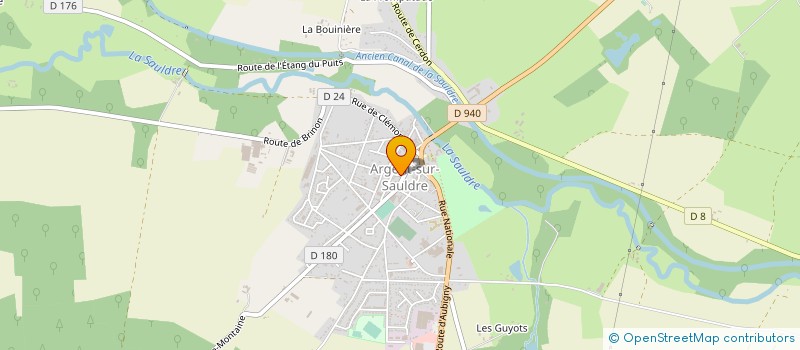 localisation de l'entreprise SARL LAGNEAU à ARGENT-SUR-SAULDRE