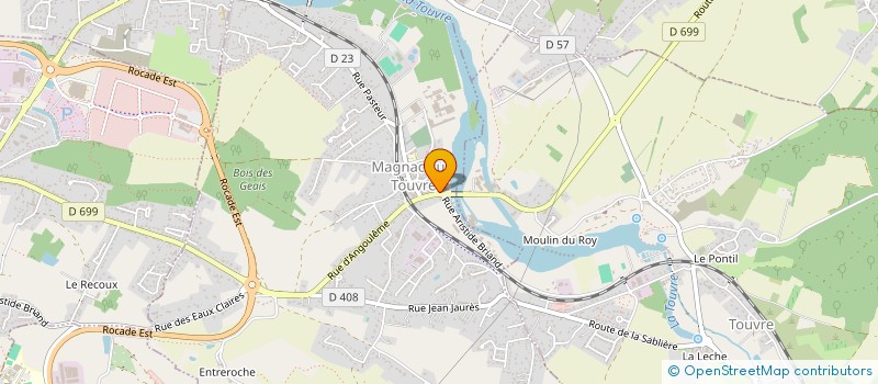 localisation de l'entreprise SARL LAGUNI  MAGNAC-SUR-TOUVRE