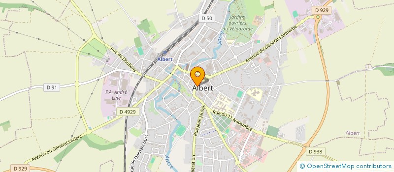localisation de l'entreprise SARL LAINE à ALBERT
