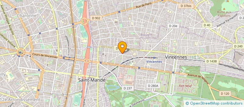 localisation de l'entreprise SARL LAITIERES à VINCENNES