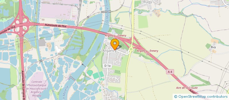 localisation de l'entreprise SARL LALLIER MESSAGERIE  ARGANCY