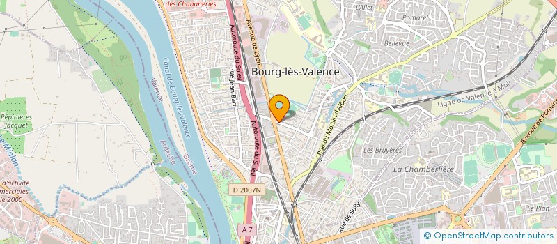 localisation de l'entreprise SARL LAMANE à BOURG-LES-VALENCE