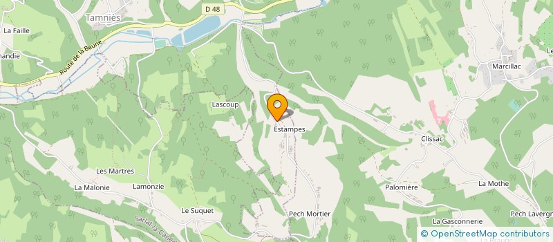 localisation de l'entreprise SARL LAMAZE  TAMNIES