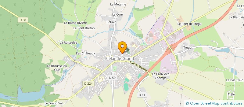 localisation de l'entreprise SARL LAMBALLE DUTAY à PLELAN-LE-GRAND