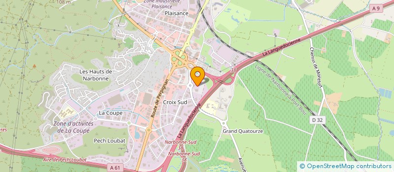 localisation de l'entreprise SARL LAMBERT ET FILS à NARBONNE