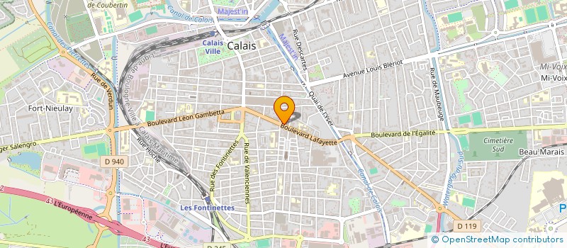 localisation de l'entreprise SARL LAMBIN  CALAIS