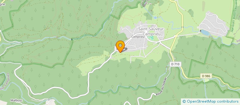 localisation de l'entreprise SARL LAMEJOL  SAINT-SAUVEUR-CAMPRIEU
