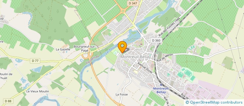 localisation de l'entreprise SARL LAMIRAND à MONTREUIL-BELLAY