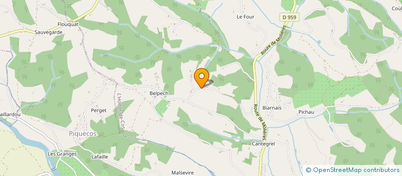 localisation de l'entreprise SARL LAMOLINAIRIE EXPERTISES  L'HONOR-DE-COS