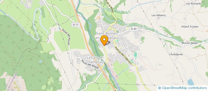 localisation de l'entreprise SARL LAMONERIE - SOCIETE DE PARTICIPATIONS FINANCIERES DE PROFESSIONS LIBERALES DE PHARMACIEN D'OFFICINE  SAINT-BONNET-EN-CHAMPSAUR