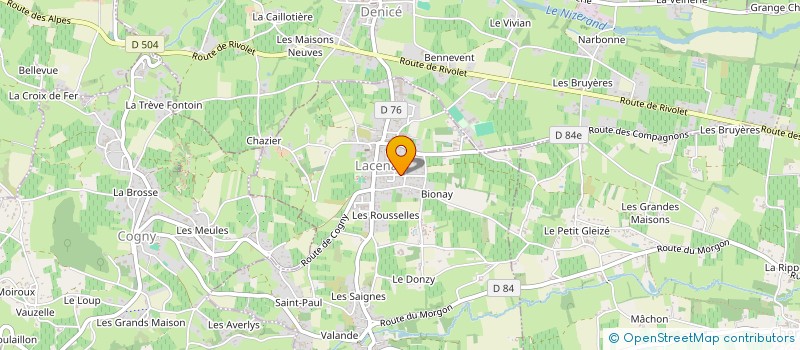 localisation de l'entreprise SARL LAMOUR DOMINIQUE  LACENAS