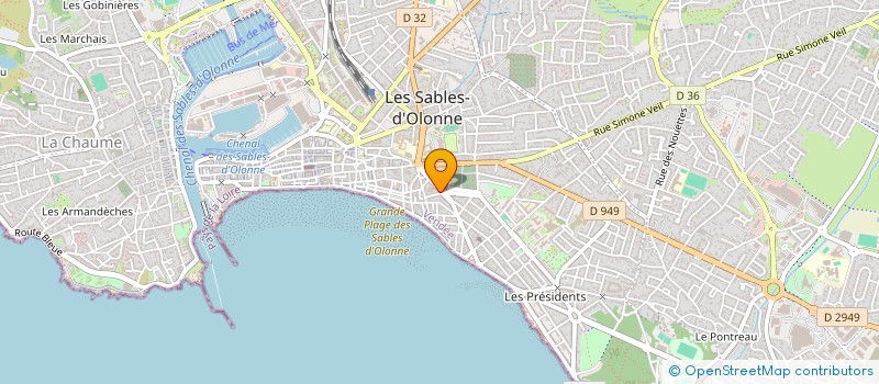 localisation de l'entreprise SARL LAMOUR HOLDING à LES SABLES D'OLONNE