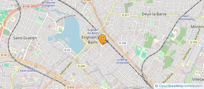 localisation de l'entreprise SARL LAMPIN  ENGHIEN-LES-BAINS