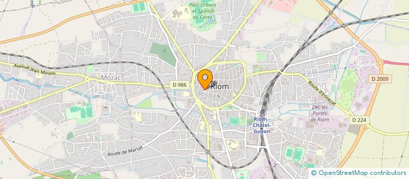 localisation de l'entreprise SARL LAMRI  RIOM