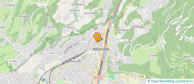 localisation de l'entreprise SARL LAMY à ALBERTVILLE