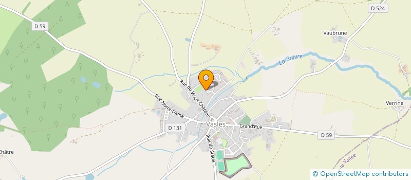 localisation de l'entreprise SARL LAMY  VASLES