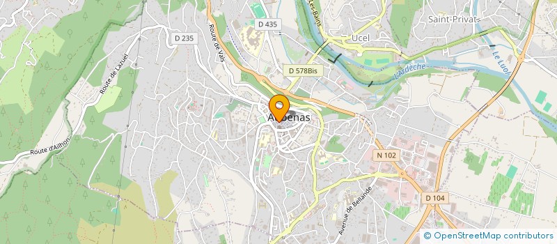 localisation de l'entreprise SARL LANDA à AUBENAS