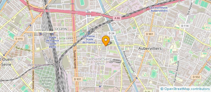 localisation de l'entreprise SARL LANDYS à AUBERVILLIERS