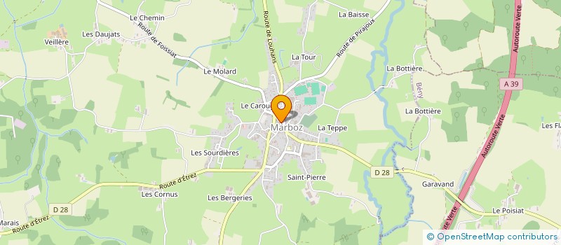 localisation de l'entreprise SARL LANGILLIER-JANSON  MARBOZ