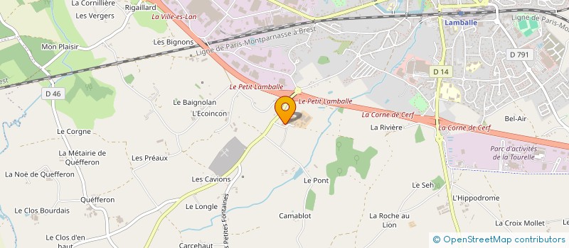 localisation de l'entreprise SARL LANGLAIS à LAMBALLE-ARMOR
