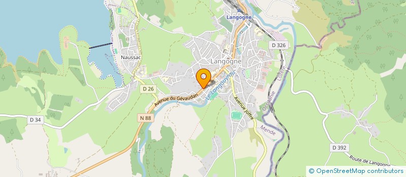 localisation de l'entreprise SARL LANGONAISE AUTOMOBILES à LANGOGNE