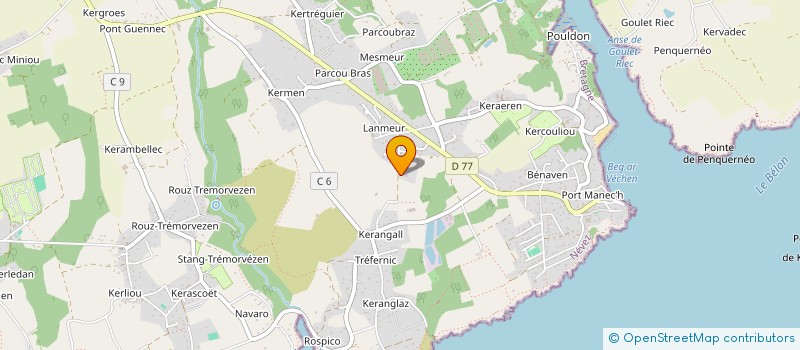 localisation de l'entreprise SARL LANMEUR  NEVEZ