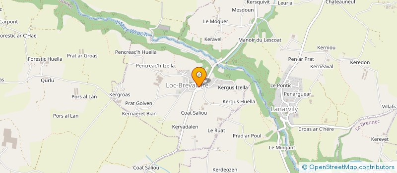 localisation de l'entreprise SARL LANOVIE  LOC-BREVALAIRE
