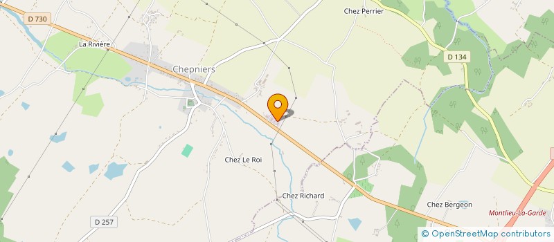 localisation de l'entreprise SARL LAPIERRE  CHEPNIERS