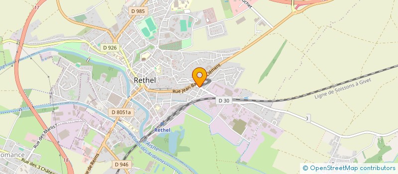 localisation de l'entreprise SARL LAPLACE à RETHEL