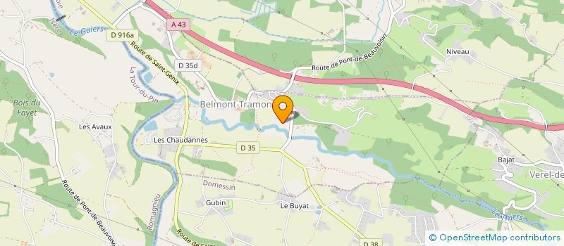 localisation de l'entreprise SARL LARDET à BELMONT-TRAMONET