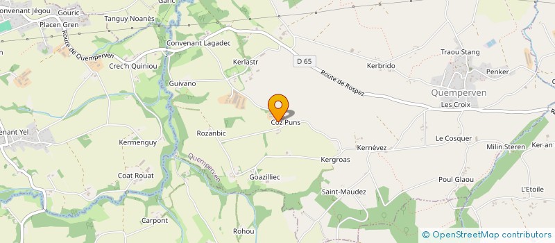 localisation de l'entreprise SARL LARIVEN  QUEMPERVEN