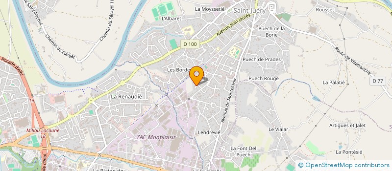 localisation de l'entreprise SARL LARROQUE & FILS à SAINT-JUERY